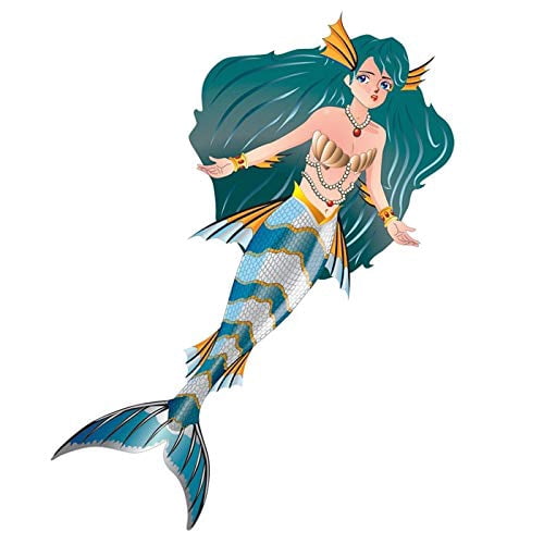 WindNSun Fantasy Fliers Nylon Kite, Mermaid, 62 Inches Tall