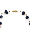 thumbnail image 4 of Floating Stone & Maasai Bead Necklace Navy, 4 of 4