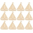 thumbnail image 3 of MRLESS 50 Pieces Wooden Sailboat Cutouts Unfinished Wood Craft Blanks DIY Wood Sailboat Shapes for Projects, 3 of 6