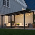 thumbnail image 7 of BaPiPro 14'x10' Hardtop Gazebo, Wall Mounted Lean-To Pergola for Patio, Aluminum Frame & Polycarbonate Roof, Waterproof Outdoor Canopy for Backyard, Porch, Deck, 7 of 7