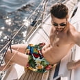 thumbnail image 2 of luoweisi Men's Beach Shorts Quick Dry Swim Trunks with Mesh Lining Parrot XL, 2 of 5