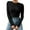 Black, variant on Women Casual Multicolor Basic Round Neck Knit Long Sleeve Thermal Underwear Bodysuit Top