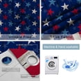 thumbnail image 6 of Blackout Curtains for Bedroom, 4th of July Room Darkening Window Drapes for Living Room, Star Red Stripes Wood Independence Day Thermal Insulated Grommet Curtains, 42x45 inch, 2 Panels, 6 of 9