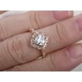 thumbnail image 3 of 1.75 Carat Round cut Halo Moissanite Engagement Ring with 18k Gold Plating, 3 of 3