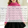thumbnail image 3 of BXJX Girls Knit Sweaters, Casual Turtleneck Long Sleeve Warm Fall Pullover Tops Hot Pink Size 13-14 T, 3 of 6