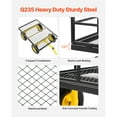 thumbnail image 4 of KFFKFF Mesh Steel Garden Cart 1400 Lbs, 46 x 30 " Heavy Duty Utility Wagon Cart, Pullable Metal Garden Trolley with 13' All Terrain Tires, Removable Mesh Sides, 180°Swiveling Handle, 4 of 9