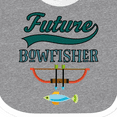 thumbnail image 4 of Inktastic Future Bow Fisher Hunting Fishing Boys Baby Bib, 4 of 4
