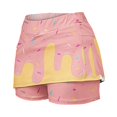 thumbnail image 5 of CPNG Girls Skorts Loose Athletic Skirts with Shorts Little Girl Casual Icecream Print High Waisted Stretchy Sporty Skorts, 5 of 7