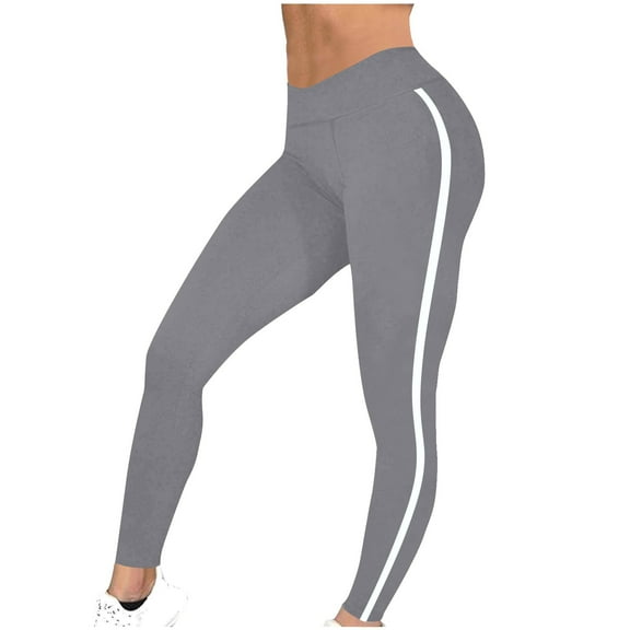 Zysthvn Casual Leggings for Women Gym Yoga Summer Workout High Waist Lightweight Pants Women Solid Elastic Waist Slim Fit