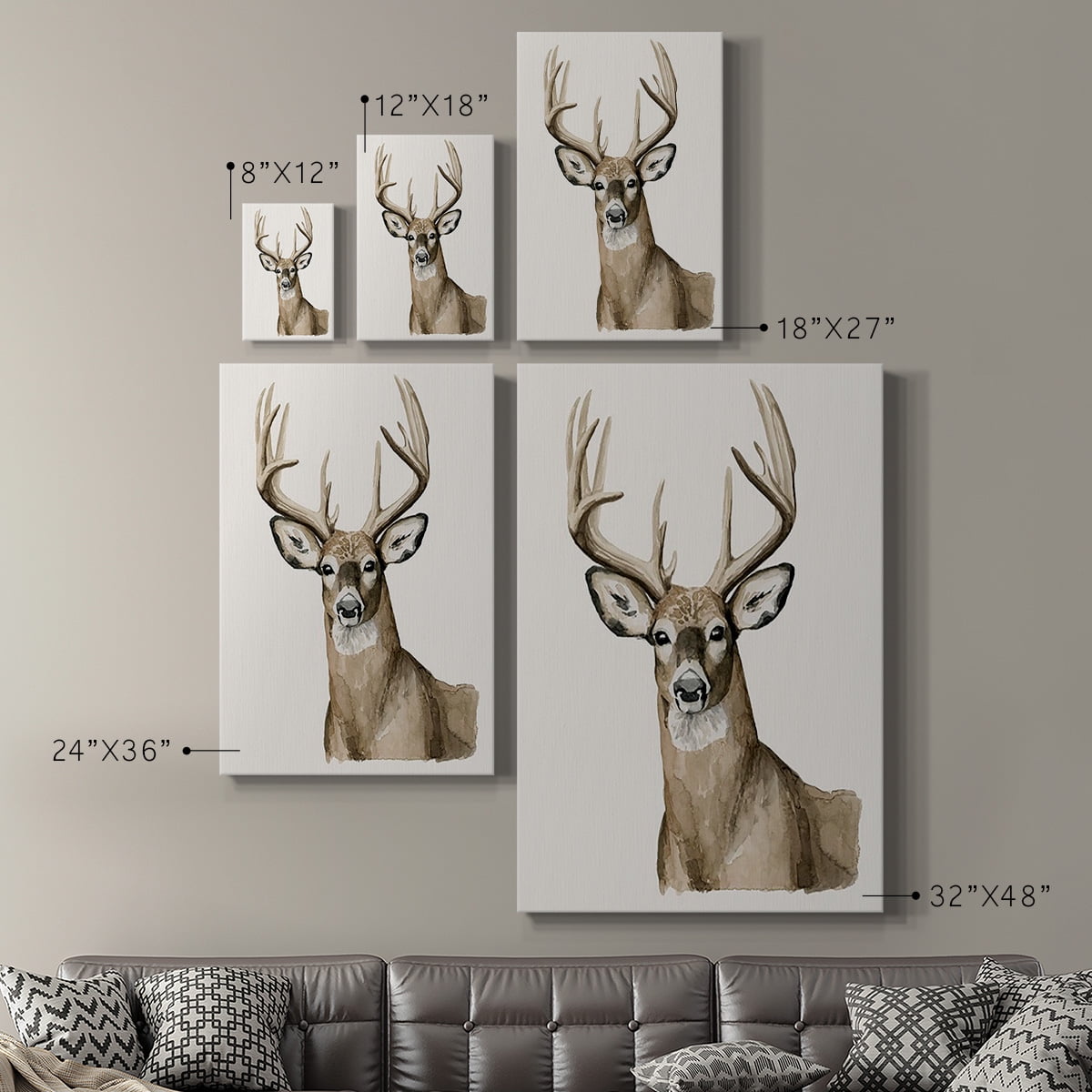 Handsome Whitetail I Premium Gallery Wrapped Canvas - Ready to Hang