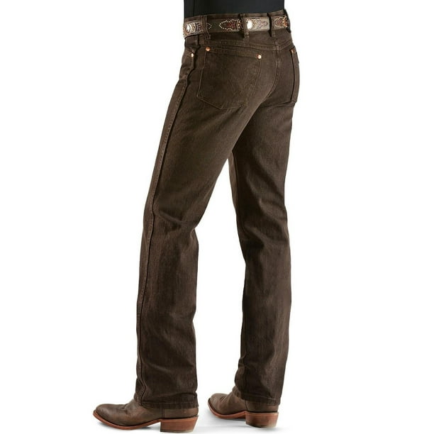 Wrangler wrangler men's cowboy cut slim fit jean, black chocolate
