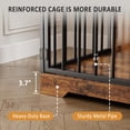 thumbnail image 6 of Studyset 48 Inch Dog Crate Furniture,Wooden Dog Kennel Indoor with Dog Bowl & Storage Drawers,Modern Pet Cage Side End Table,Heavy Duty Pet Crate Table for Medium Small Dogs for Living Room,Entryway, 6 of 8