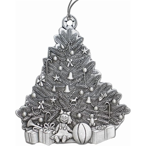 Indiana Metal Craft Beautiful Christmas Tree Pewter Xmas Decoration Ornament Made in USA