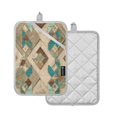 thumbnail image 2 of 2 Pack Pot Holders for Kitchen Heat Resistant Hot Pads Sets for Cooking Baking Natural Abstract Shapes, 2 of 7