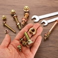 thumbnail image 4 of M8x45mm 10Pcs Carbon Steel Flanged Hex Bolts with Nuts, Fully Threaded, 4 of 6
