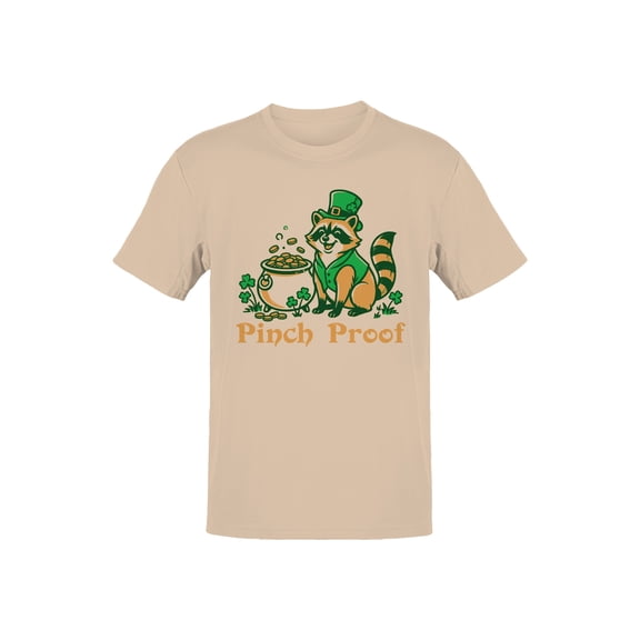 St. Patrick's Day Pinch Proof Leprechaun Raccoon Design Men's T-shirt