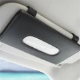 thumbnail image 5 of 2X Caja de pañuelos para coche, funda de piel sintética para asiento trasero, funda negra, 5 of 5