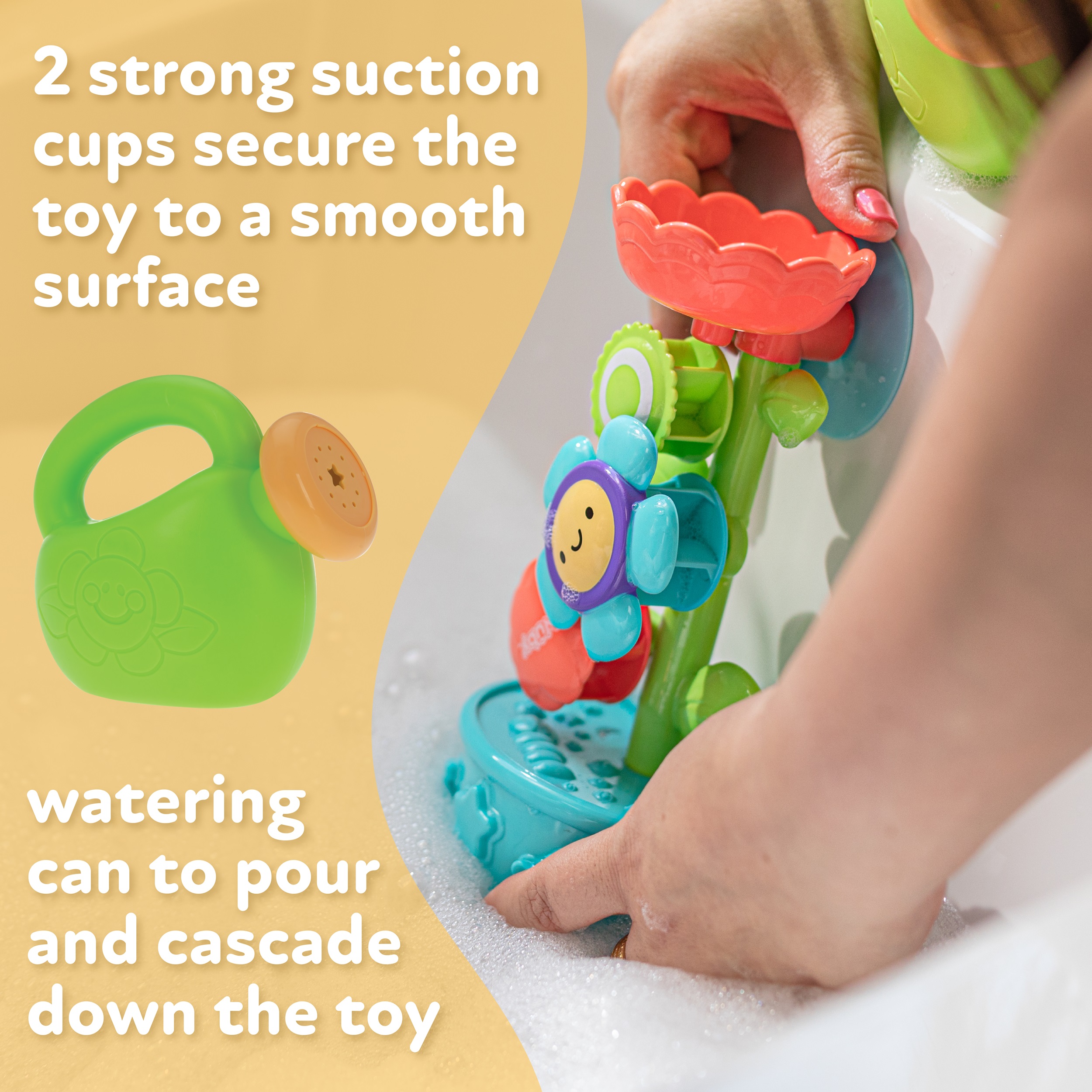 Nuby Flow N' Grow Flower Pot Bath Toy photo 5