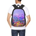 thumbnail image 4 of Easygdp Colorful Purple Cosmos Flower Mochila de Gran Capacidad Minimalista Ideal para Escuela, Viajes y Uso Diario, 4 of 6