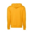 thumbnail image 2 of Bella Plus Canvas B80406122 Unisex Sponge Fleece Full-Zip Hoodie, Gold - Extra Small, 2 of 2