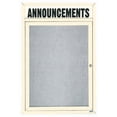 thumbnail image 4 of Aarco Products DCC3624RHI 1-Door Illuminated Enclosed Bulletin Board with Header - Clear Satin Anodized, 4 of 19