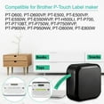 thumbnail image 6 of NineLeaf 6 Pack Compatible for Brother P-touch TZe-751 TZe751 TZ-751 TZ751 24mm 1 Inch Black on Green Laminated Label Tape 0.94" x 26.2 ft, 6 of 7