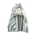 thumbnail image 3 of MXTPOV Dog Bathrobe Fast Drying with Hook and Loop Closure & Wrap Tie Snuggle, Cute Dogs Clothes, Machine Washable, Striped Bathrobe for Cats Dogs Puppy, Large, 3 of 5
