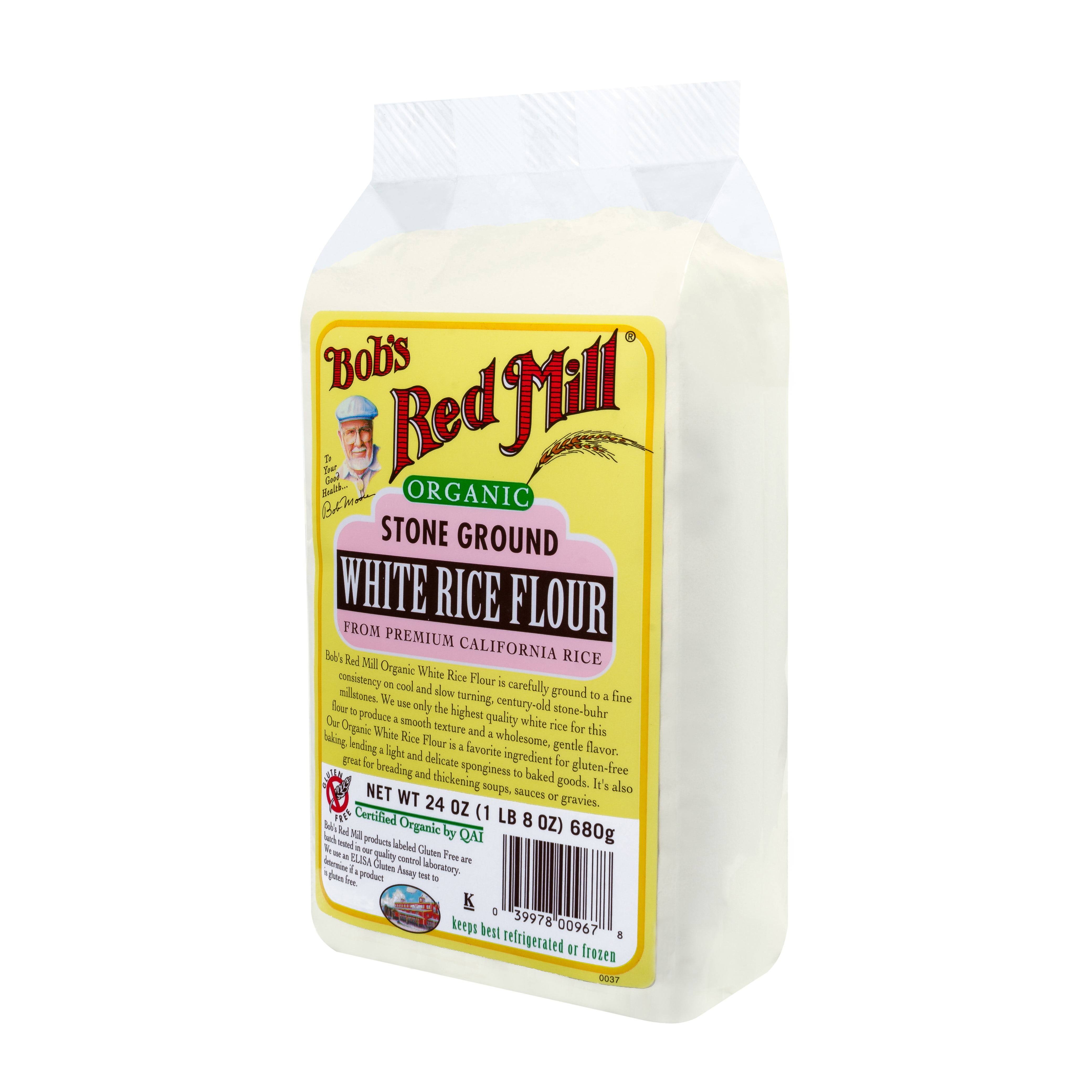 Bobs Red Mill Organic White Rice Flour, 24 Oz - Walmart.com