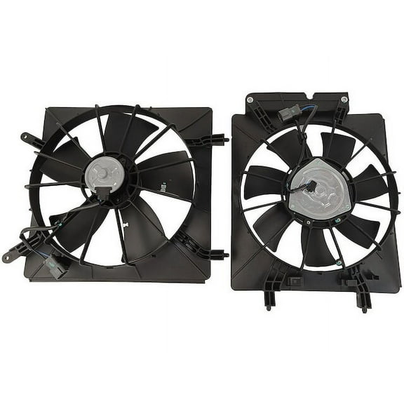 Radiator Fan and Condenser Fan Kit - Compatible with 2003 - 2006 Honda Element 2.4L 4-Cylinder 2004 2005