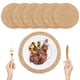 thumbnail image 2 of 6Pcs Manteles Individuales Tejidos Redondos, Manteles Individuales de Tejido Natural, Tapetes para Mesa de Comedor, Antideslizantes y Resistentes Al Calor, Decoración Exquisita, 30cm, 2 of 8