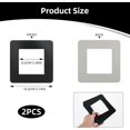 thumbnail image 2 of Light Switch Finger Plates Matt Black Light Switch Surround 338Inch Square Shape Acrylic Single Light Switch Covers Simple Wall Socket Stickers for Home Decoration 2Pcs, 2 of 5