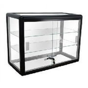 Only Hangers Glass Countertop Display Black Case with Front Lock