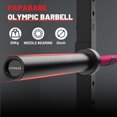 thumbnail image 6 of ROALW Olympic Barbell, 2-inch Weight Bar for Strength Training. 7ft Olympic Bar, 1000lb Plus Capacity, Chrome/Zinc Plating, knurled Grip for Bench Press Deadlift Squat, Pink, 6 of 8