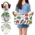 thumbnail image 5 of Yayeee Foldable Storage Basket for Shelves with Handles Set of 2 Waterproof Cloth Bins, Red Vegetables Pattern, 5 of 7
