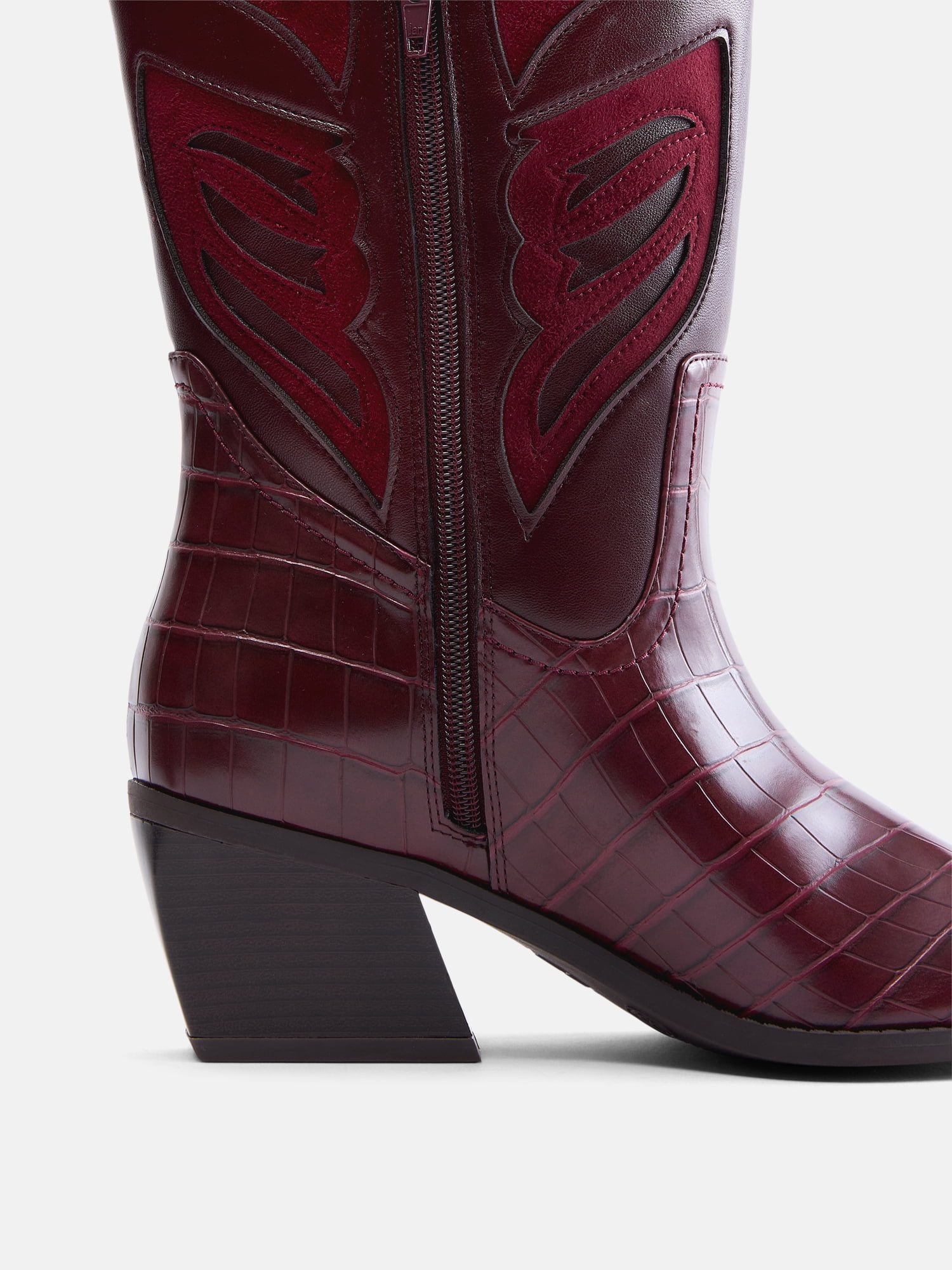 Madden NYC Women's Faux Leather Croco Butterfly Boots
