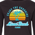 thumbnail image 4 of Inktastic Summer Enjoy the Sunshine Miami Beach Florida in Blue Long Sleeve Youth T-Shirt, 4 of 5