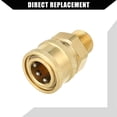 thumbnail image 4 of Adaptador de acoplador de lavadora a presión Unique Bargains universal para automóvil de latón 3/8" 9mm ID tono cobre, 4 of 7
