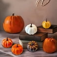 thumbnail image 6 of 1PCS Fake Pumpkins, Fall Artificial Pumpkins for Decoration, Halloween Thanksgiving Autumn Harvest DIY Foam Pumpkin Indoor Outdoor Home Decor, 6 of 8