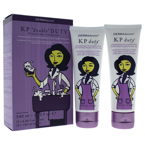 KP Double Devoir Dermatologue AHA Thérapie Hydratante par DERMAdoctor pour les Femmes - 2 x 8,12 oz Hydratant