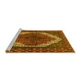 thumbnail image 2 of Ahgly Company Machine Washable Indoor Rectangle Medallion Yellow Traditional Area Rugs, 2' x 3', 2 of 4