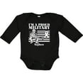 thumbnail image 3 of Inktastic Proud Military Nephew Red Friday Boys Long Sleeve Baby Bodysuit, 3 of 5