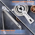 thumbnail image 4 of Cocktail Bar Set Kit, Shaker Cocktail con Herramientas y Accesorios 750 ml, 26 Piezas kit bartender de Acero Inoxidable Conjuntos, para Bar, Hogar Mezclar Bebidas, Vino, Boston, Bebida, Bar, Fiesta, 4 of 4