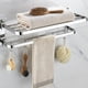 thumbnail image 1 of Rack de toalla de acero inoxidable, estante de baño, para baño, montado en pared, accesorios de baño, diseño moderno, para hogar, organizador de toallas, accesorios de cerámica, para cocina Blahzhy, 1 of 6