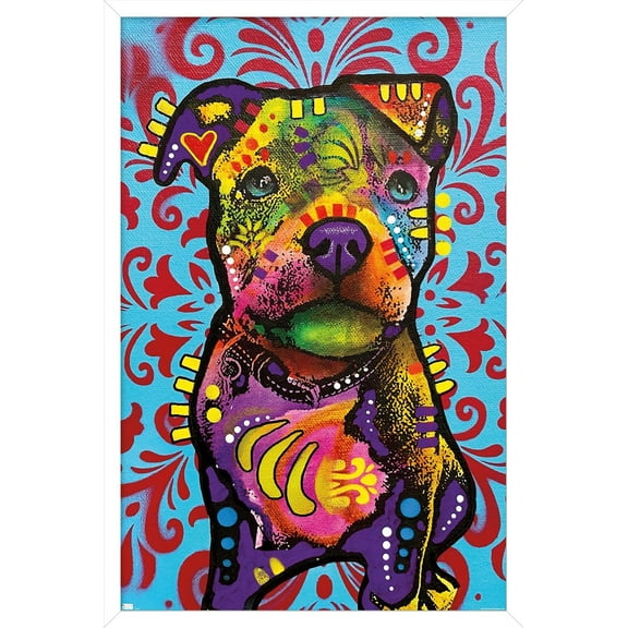 Dean Russo - Pittie Pup Wall Poster, 14.725" x 22.375" Framed