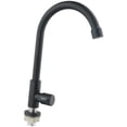 thumbnail image 3 of BUYISI Europe Style Matt Black Kitchen Faucet 304 Stainless Steel Single Cold Kitchen Tap 360 Swivel Design Water Faucet, 3 of 7