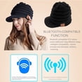 thumbnail image 6 of Kripyery Unisex Solid Color Knitting Baseball Hat Bluetooth-compatible 5.0 Warm Hat Winter Outdoor Ridding Wireless Headphones Hat Streetwear, 6 of 8