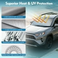thumbnail image 3 of Windshield Sun Shade Fit Toyota RAV4 Off Road Front Window Sunshade Accessories SUV 210D Oxford Fabric Sun Visor UV Protector Heat Shield Cover, 3 of 7
