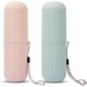 thumbnail image 1 of 2 Unidades de Taza de Cepillo de Dientes de Viaje, Soporte para Cepillos de Dientes de Viaje, Portable Toothbrush Travel Containers, Estuche y Soporte para Cepillo de Dientes de Viaje (Rosa, Verde), 1 of 4