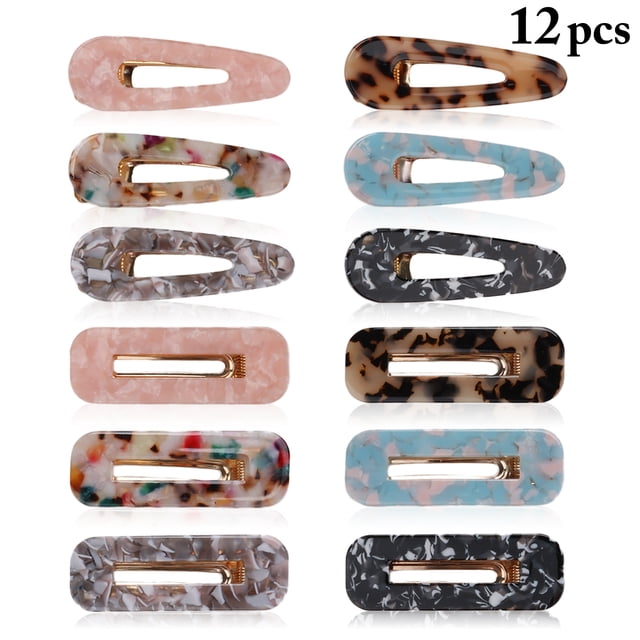 Coofit 12PCS Womens Pince à Cheveux Décorative Assortis Barrette Cheveux Pince à Cheveux