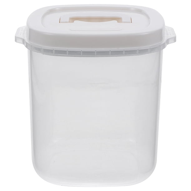 KAKOWELY Contenedor de alimentos, cubo para almacenar granos, dispensador de arroz de múltiples rejillas, contenedor de harina de plástico reutilizable